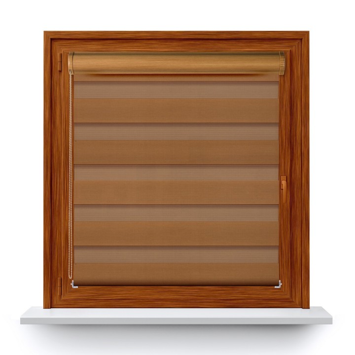 Roleta w kasecie PCV Dzień Noc Przyciemniająca Classic bez prowadnic Beżowa 1211