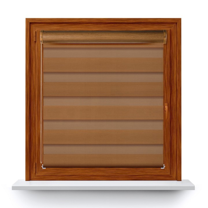 Roleta w kasecie PCV Dzień Noc Przyciemniająca Classic bez prowadnic Beżowa 1211