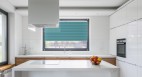 Basic premium pleated blind blue