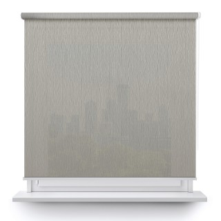 Roleta wolnowisząca Gładka Przyciemniająca Bambus Szara 328