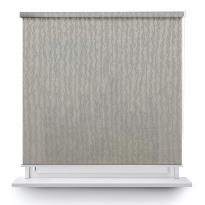 Roleta wolnowisząca Gładka Przyciemniająca Bambus Szara 328