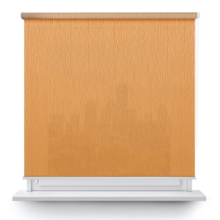 Roleta wolnowisząca Gładka Przyciemniająca Bambus Pomarańczowa 327