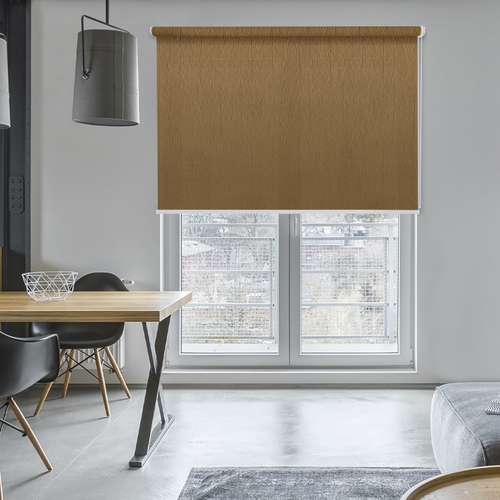 Roleta wolnowisząca Gładka Przyciemniająca Bambus Brązowa 323