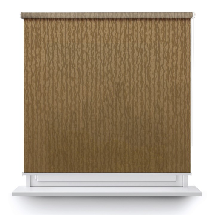 Roleta wolnowisząca Gładka Przyciemniająca Bambus Brązowa 323