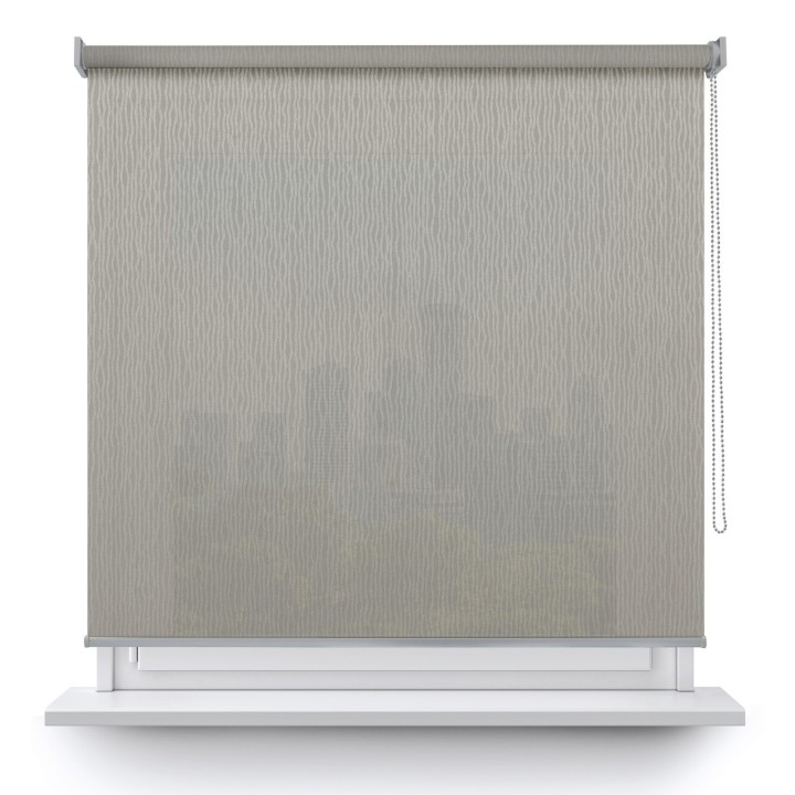 Roleta wolnowisząca Gładka Przyciemniająca Bambus Szara 328