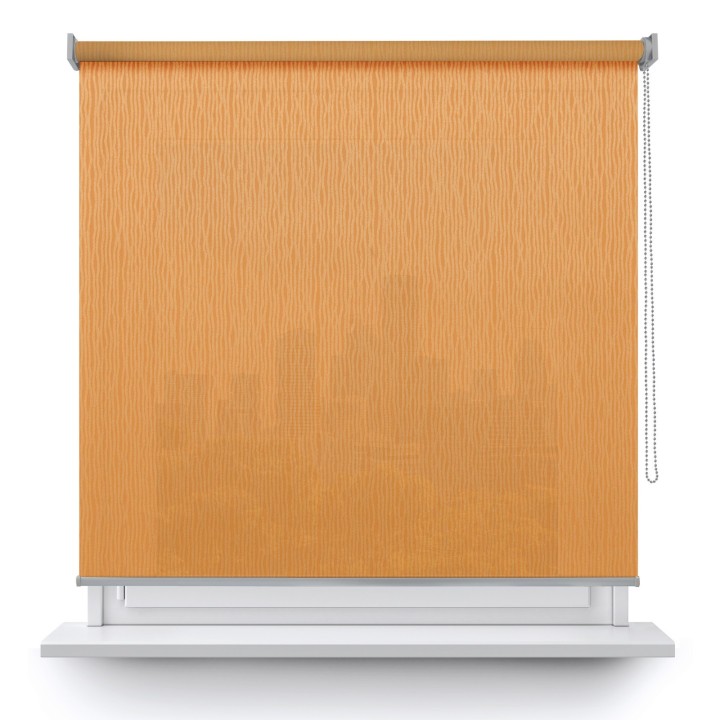 Roleta wolnowisząca Gładka Przyciemniająca Bambus Pomarańczowa 327