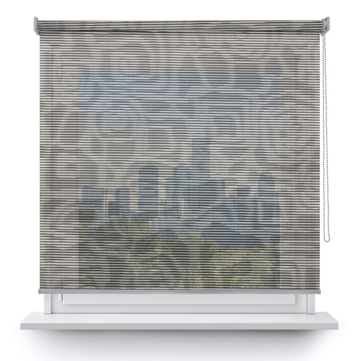 Roleta wolnowisząca Gładka Przyciemniająca Borneo Czarna 107