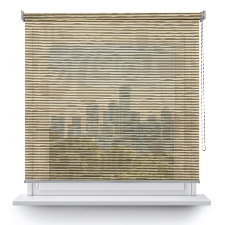 Roleta wolnowisząca Gładka Przyciemniająca Borneo Ciemnobrązowa 105