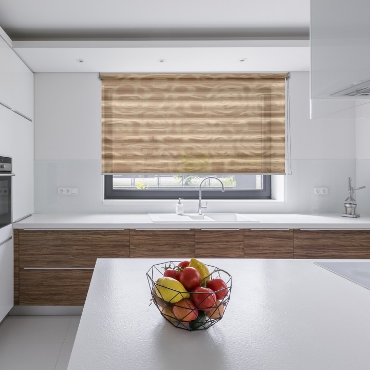 Roleta wolnowisząca Gładka Przyciemniająca Borneo Brązowa 104