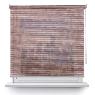 Roleta wolnowisząca Gładka Przyciemniająca Borneo Bordowa 106