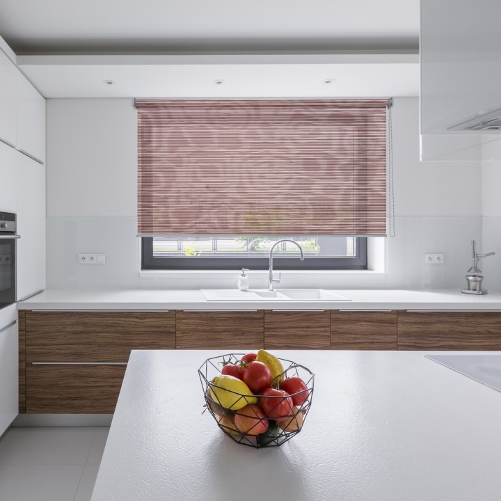 Roleta wolnowisząca Gładka Przyciemniająca Borneo Bordowa 106