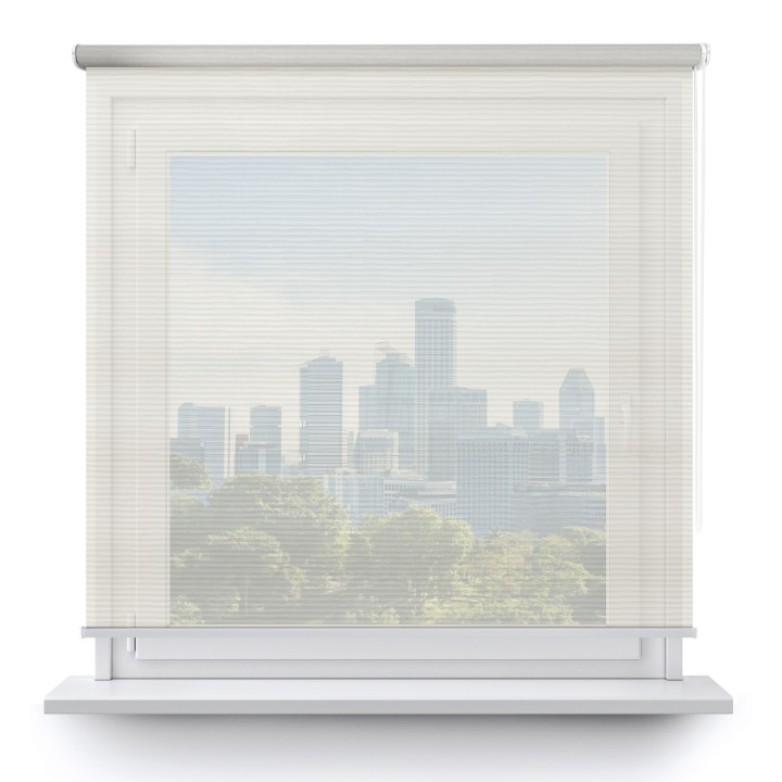 Roleta wolnowisząca Gładka Przyciemniająca Borneo Biała 101