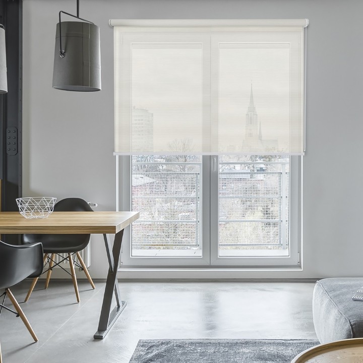 Roleta wolnowisząca Gładka Przyciemniająca Gładka Biała 101