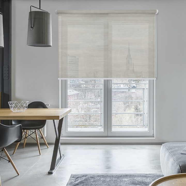 Roleta wolnowisząca Gładka Przyciemniająca Borneo Szara 103