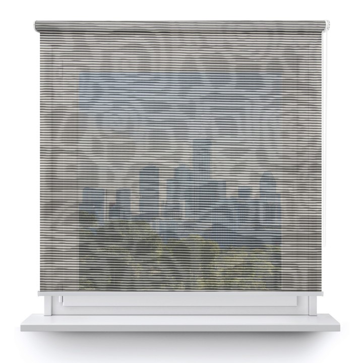 Roleta wolnowisząca Gładka Przyciemniająca Borneo Czarna 107