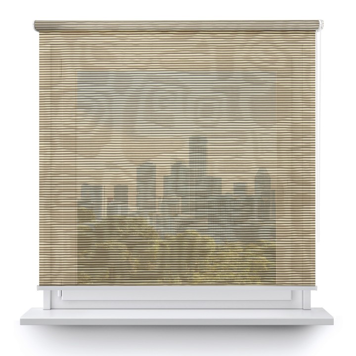 Roleta wolnowisząca Gładka Przyciemniająca Borneo Ciemnobrązowa 105