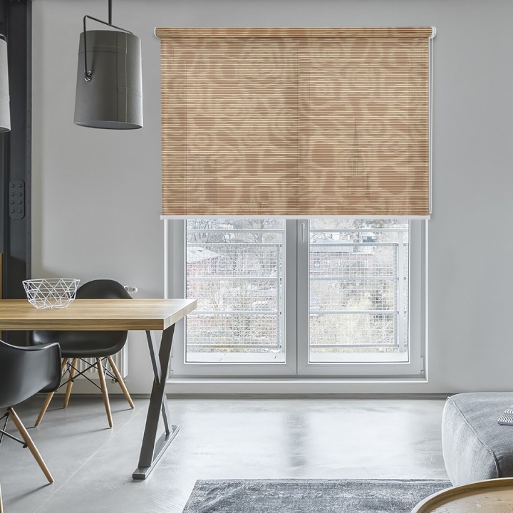 Roleta wolnowisząca Gładka Przyciemniająca Borneo Brązowa 104