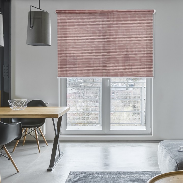 Roleta wolnowisząca Gładka Przyciemniająca Borneo Bordowa 106