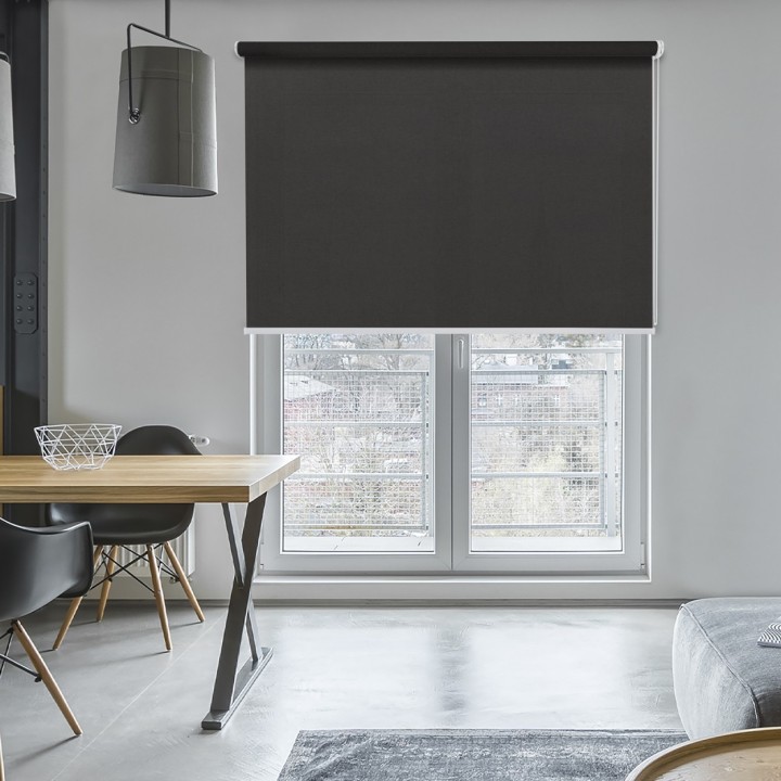 Roleta wolnowisząca Gładka Przyciemniająca Eden Ciemnoszara 136