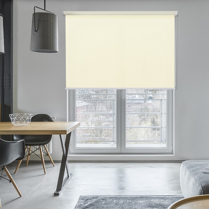 Roleta wolnowisząca Gładka Przyciemniająca Eden Biała 137