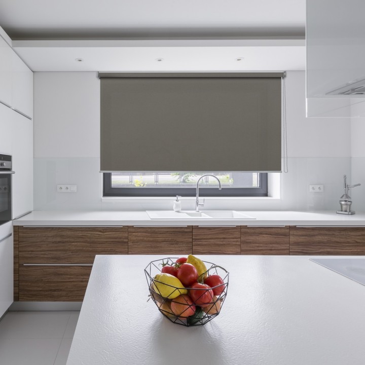 Roleta wolnowisząca Gładka Przyciemniająca Eden Szara 139