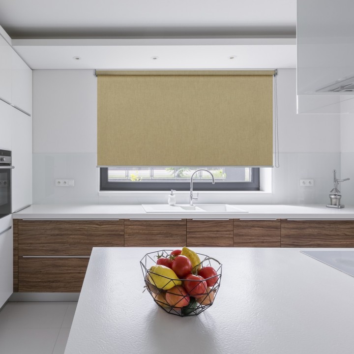 Roleta wolnowisząca Gładka Przyciemniająca Eden Ciemnobeżowa 131