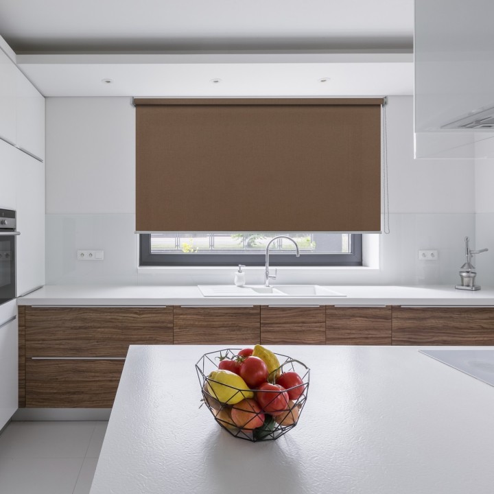 Roleta wolnowisząca Gładka Przyciemniająca Eden Brazowy 132