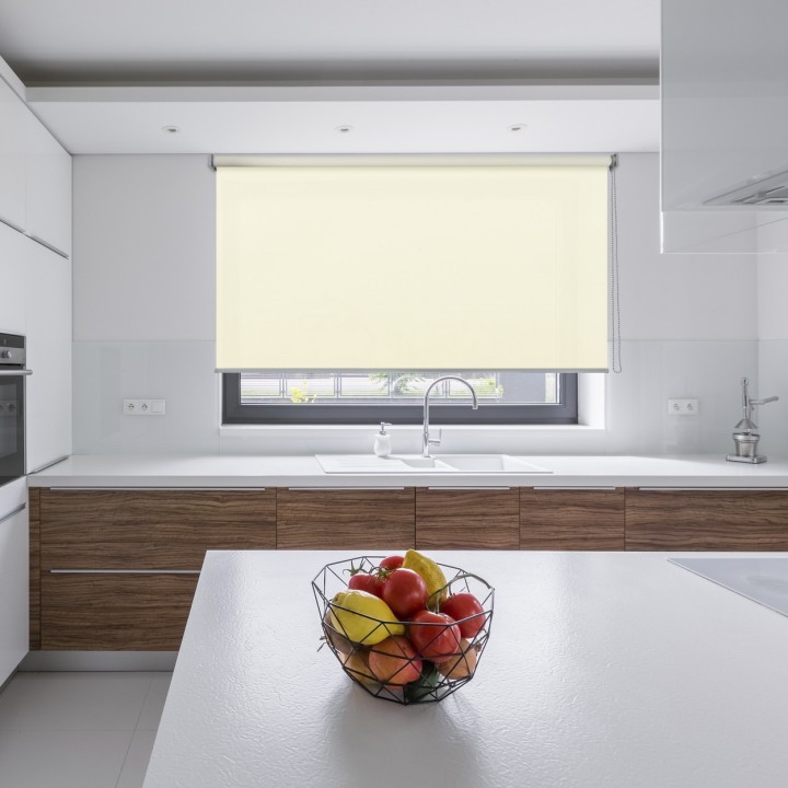 Roleta wolnowisząca Gładka Przyciemniająca Eden Biała 137