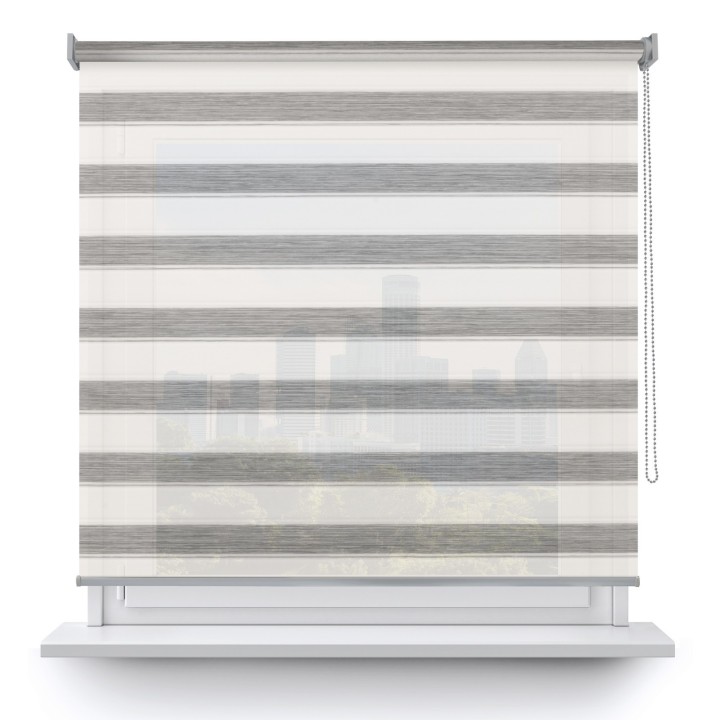Roleta wolnowisząca Gładka Przyciemniająca Ex Paski Szara 73