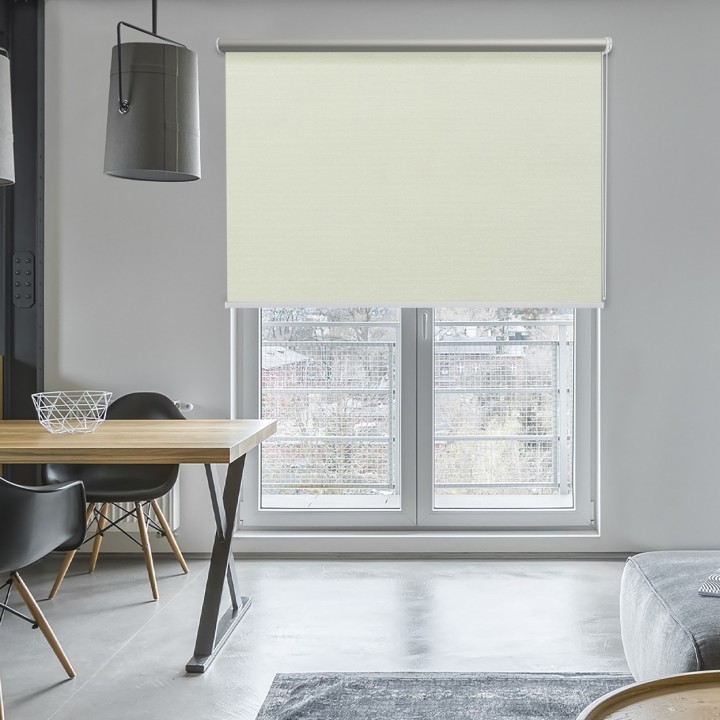 Roleta wolnowisząca Gładka Zaciemniająca EX Termo Blackout Biała 97