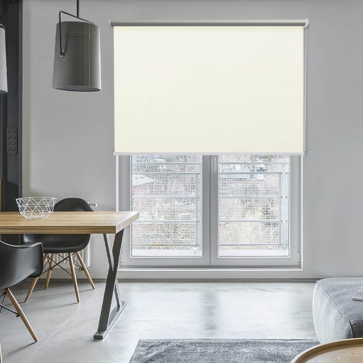 Roleta wolnowisząca Gładka Zaciemniająca EX Termo Blackout Biała 31