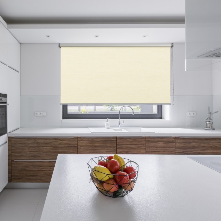 Roleta wolnowisząca Gładka Zaciemniająca EX Termo Blackout Beżowa 34