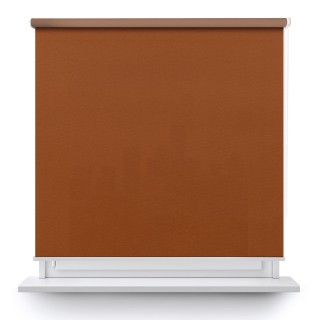 Roleta wolnowisząca Gładka Przyciemniająca Madryt Jasnobrązowa 858