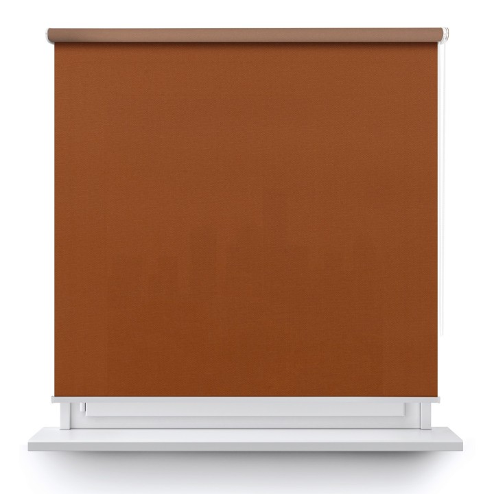 Roleta wolnowisząca Gładka Przyciemniająca Madryt Jasnobrązowa 858