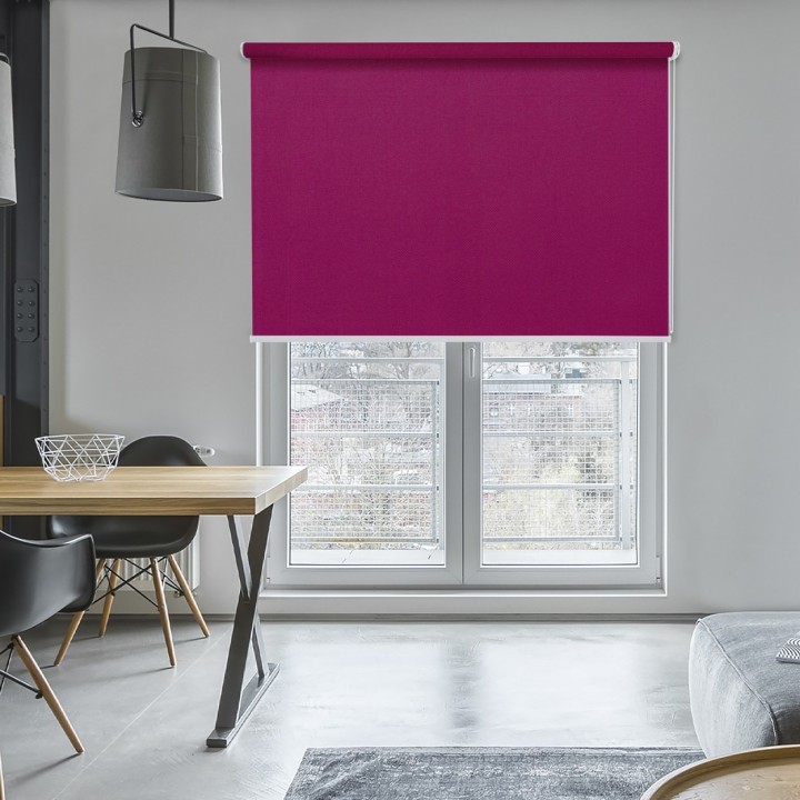 Roleta wolnowisząca Gładka Przyciemniająca Madryt Fioletowa 854