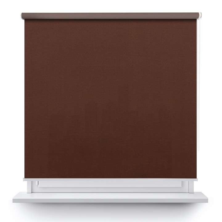 Roleta wolnowisząca Gładka Przyciemniająca Madryt Brązowa 856
