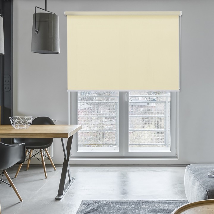 Roleta wolnowisząca Gładka Przyciemniająca Madryt Kremowa 850