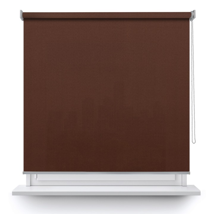 Roleta wolnowisząca Gładka Przyciemniająca Madryt Brązowa 856