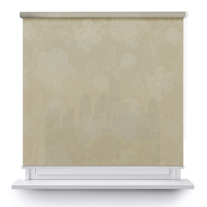 Roleta wolnowisząca Gładka Przyciemniająca Magnolia Jasnobeżowa 404