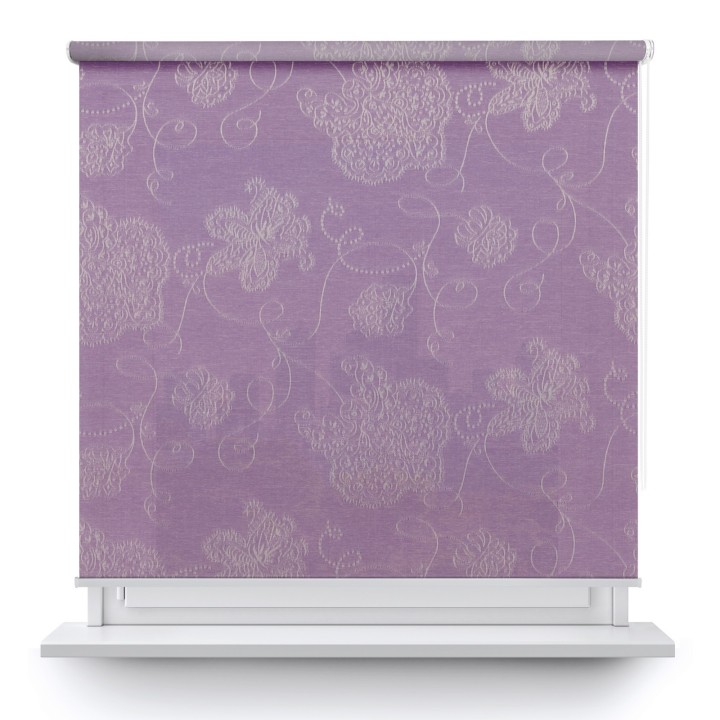 Roleta wolnowisząca Gładka Przyciemniająca Magnolia Fioletowa 409