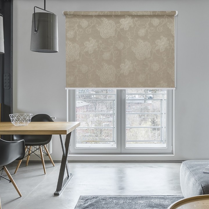 Roleta wolnowisząca Gładka Przyciemniająca Magnolia Beżowa 406