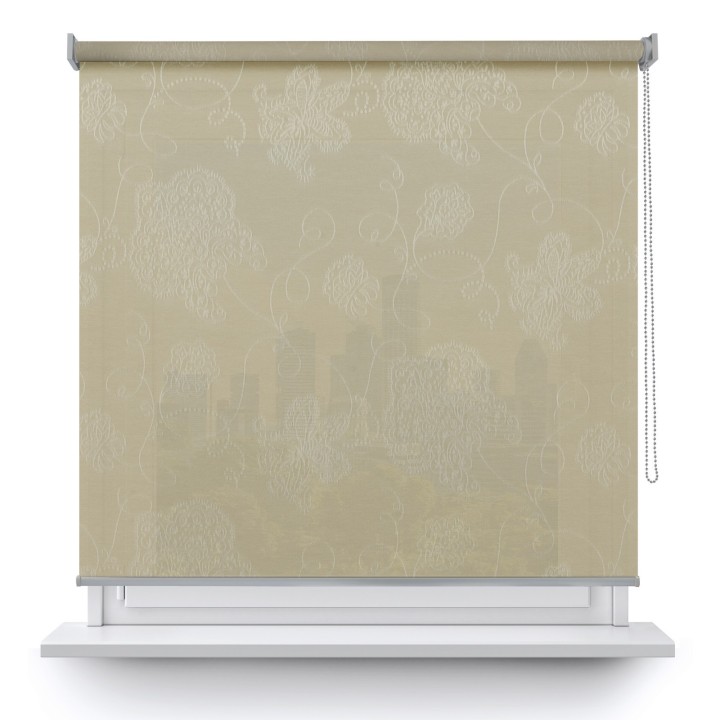Roleta wolnowisząca Gładka Przyciemniająca Magnolia Jasnobeżowa 404