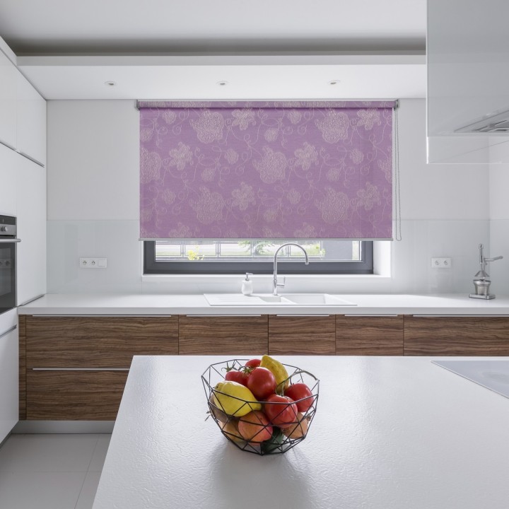 Roleta wolnowisząca Gładka Przyciemniająca Magnolia Fioletowa 409