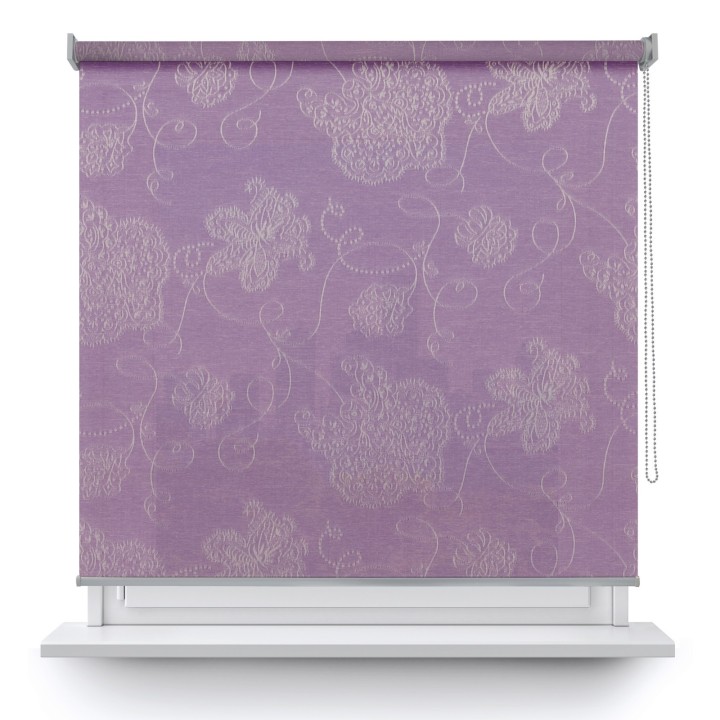 Roleta wolnowisząca Gładka Przyciemniająca Magnolia Fioletowa 409