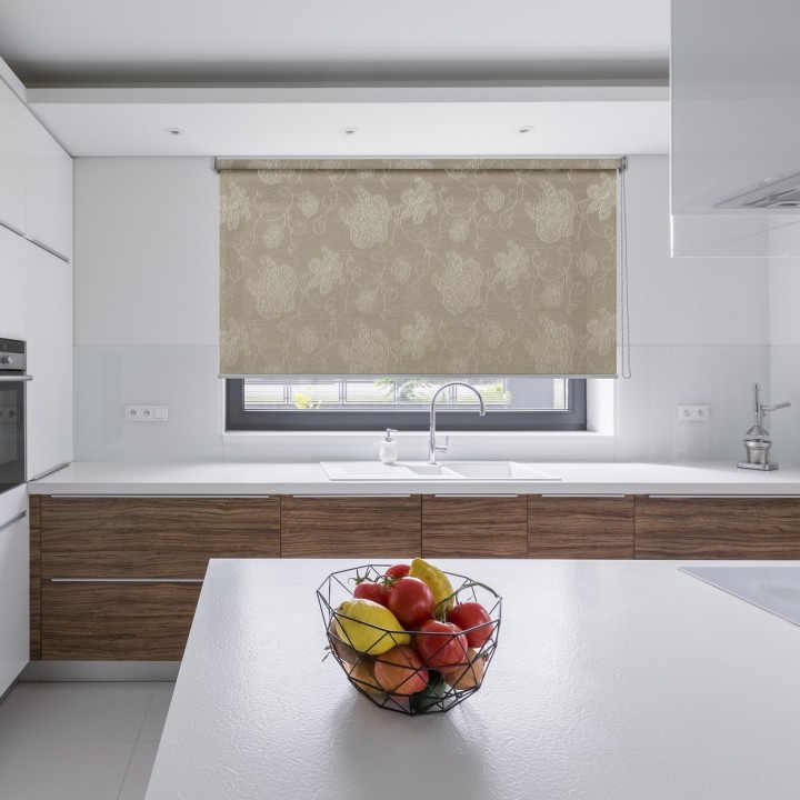 Roleta wolnowisząca Gładka Przyciemniająca Magnolia Beżowa 406