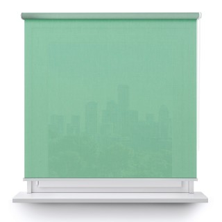 Roleta wolnowisząca Gładka Przyciemniająca Melange Turkusowa 731