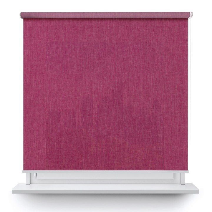 Roleta wolnowisząca Gładka Przyciemniająca Melange Różowa 736