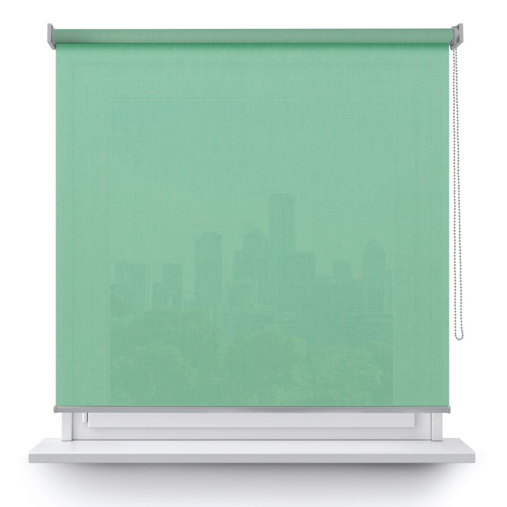 Roleta wolnowisząca Gładka Przyciemniająca Melange Turkusowa 731