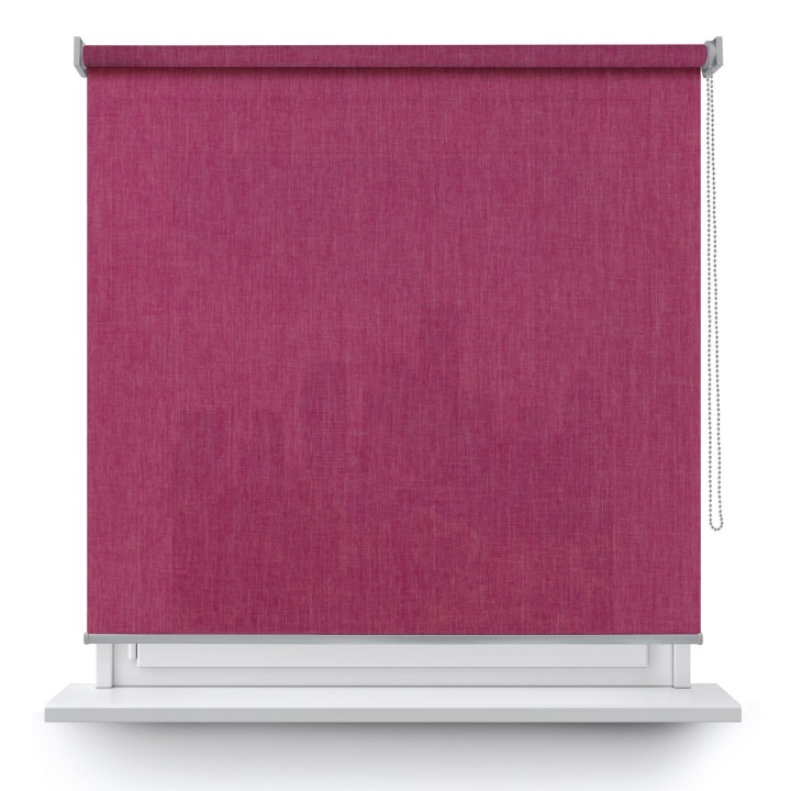 Roleta wolnowisząca Gładka Przyciemniająca Melange Różowa 736