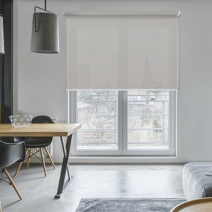 Roleta wolnowisząca Gładka Przyciemniająca Screen Szara 205